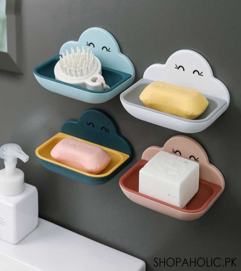 Lovely Cloud Shape Soap Dish Tray