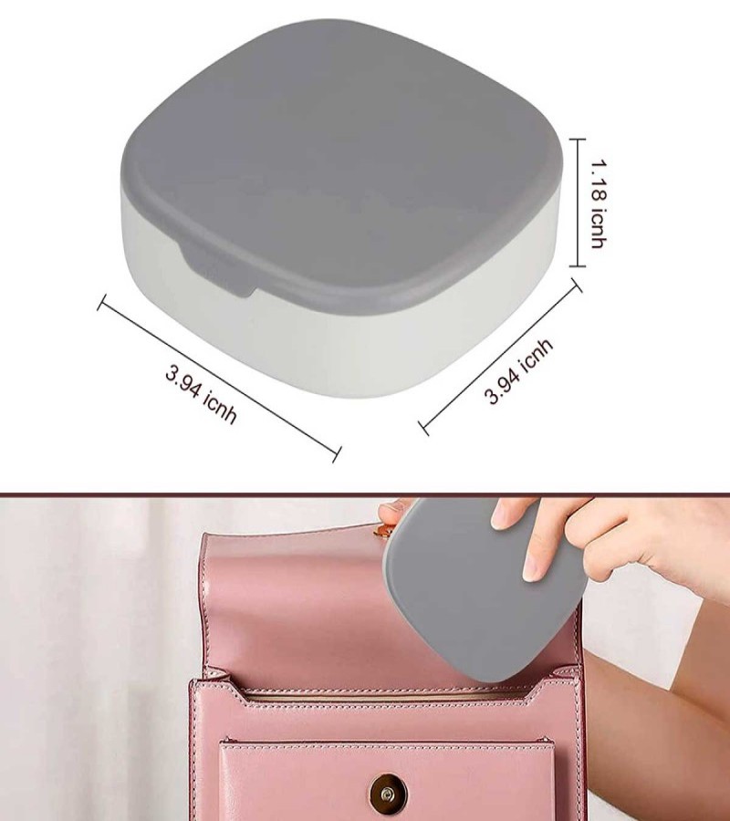 Mini Portable Travel Cosmetic And Jewelry Storage Box Organizer With Mirror