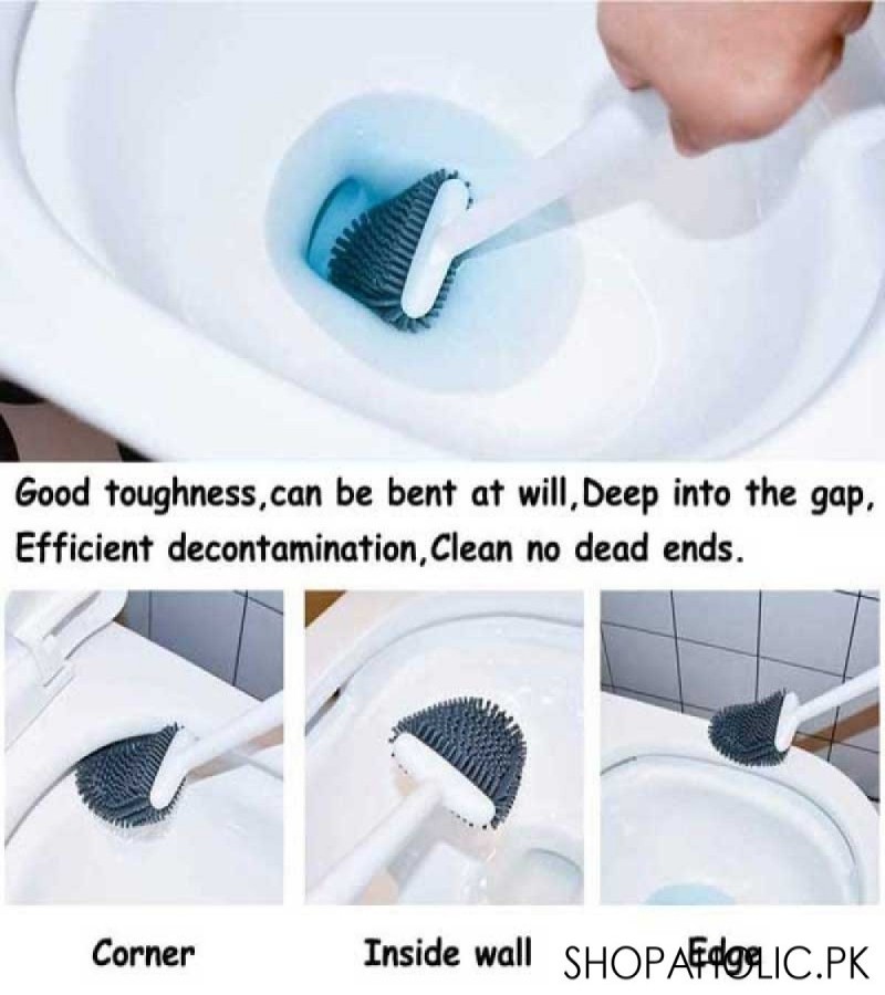 Toilet Brush With Quick Drying Holder